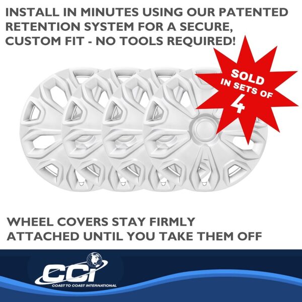 ford transit connect 2015-2023 hubcap silver