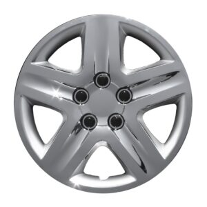 17 Inch chrome hubcaps with metal clips
