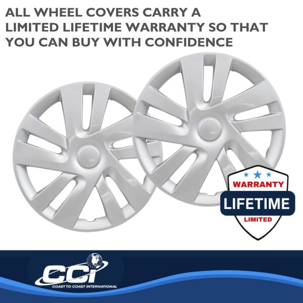 Wheel Hubcap Clips 15 Inch Universal Silver Snap-On Hubcaps with Metal Clips – Easy ...