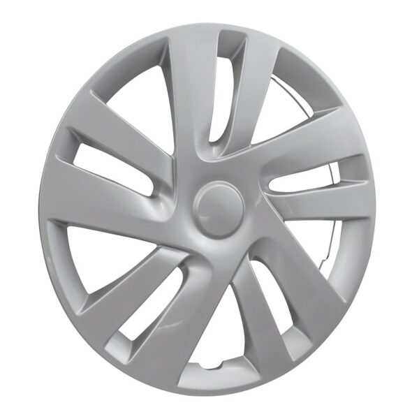 15 Inch Universal Silver Snap-On Hubcaps with Metal Clips – Easy ...