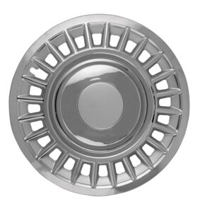 1998–2002 Ford Crown Victoria 16 Inch Chrome 24-Slot Snap-On Hubcaps with Metal Clips (Hollander 7014)