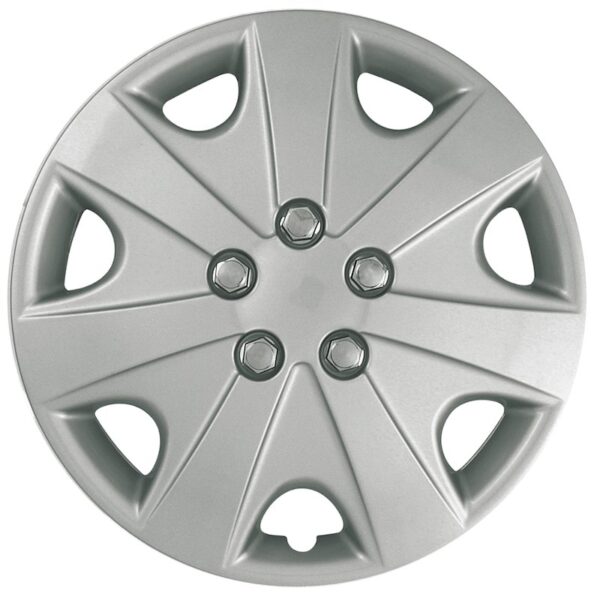 Wheel Hubcap Clips 15 Inch Silver 7-Spoke Universal Hubcaps | Steel Wheels Only | Metal ...
