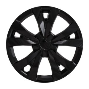 2022–2026 Honda Civic 16 Inch Black 5-Spoke Hubcaps | OEM Style | Metal Clips | Snap-On | Set of 4 | Easy Install
