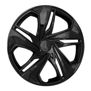 2019–2021 Honda Civic 16 Inch Black 5-Spoke Hubcaps | OEM Style | Snap-On | Easy Install | Set of 4
