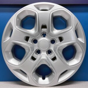2010–2012 Ford Fusion 17 Inch Silver 5-Spoke Bolt-On Hubcaps | OEM Style Wheel Covers | Hollander #7052